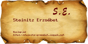 Steinitz Erzsébet névjegykártya